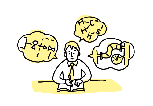 「研修が充実しています。」イラスト画像