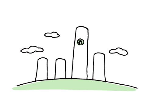 「国内シェアNO.1グループの一員です。」イラスト画像