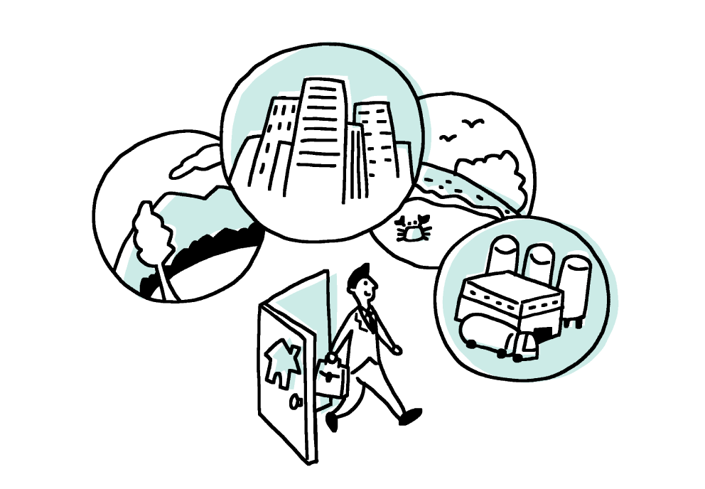 「出張族です。」イラスト画像